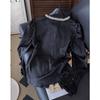 2026 Spring/Autumn High-End Plus Size Beaded Loose Long Sleeve Shirt for Women