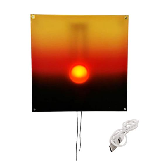 Sunrise Wall Lamp Daily Calm Moments With Manual Sun Movement