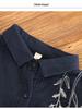 2024 Artistic Retro Floral Embroidered Cotton Linen Long Sleeve Shirt for Women - Loose Fit for Spring & Autumn