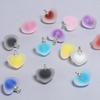 10 sztuk Matowe Akrylowe Serce Luźne Kamienne Koraliki Do Tworzenia Biżuterii Diy Ręcznie Wisiorek(rozmiar:19x18mm)