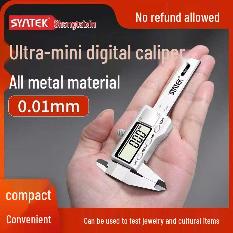 High-Precision Mini Digital Vernier Caliper for Jewelry and Household Measuring