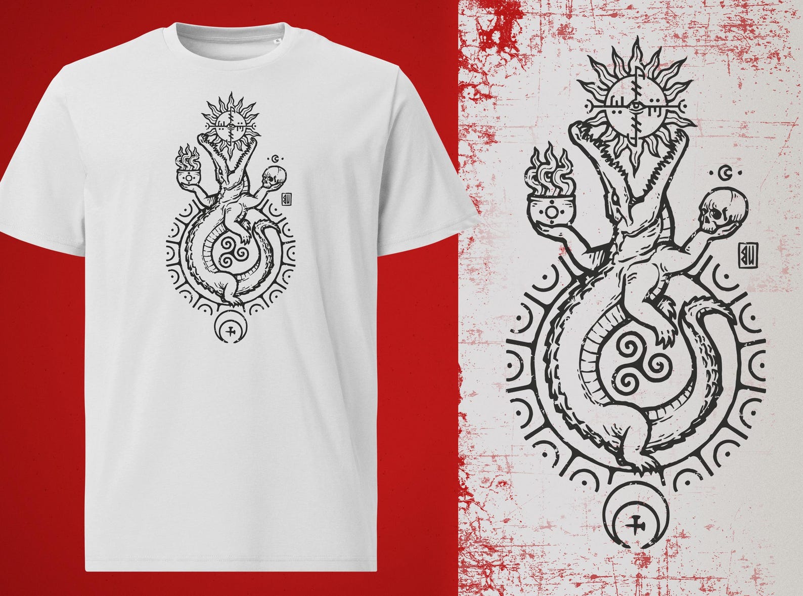 Buwaya Soul Keeper T-Shirt (black print) L