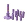 Detachable Clay Flower Shaping Tool Set with Leaf and Center Shaping Parts for Pottery Practice and Cold Porcelain Work
