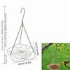 Flower Bird Feeder Balanced Outdoor Bird Food Dispenser Hanging Bird Tray  Courtyard Use