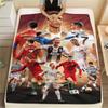 1PC CR7 Patterned Flannel Blanket Suitable For All Seasons for Home Decor Warmth and Comfort Gifts Holiday Present