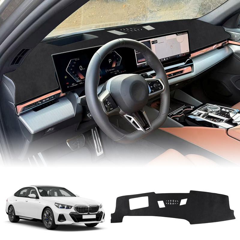 Für BMW 5er G60 2024 2025 2026 Armaturenbrettabdeckung Premium Flanellmatte Vermeiden Sie Lichtmatte Anti-UV-Hülle Teppich Sonnenschutz Anti-Rutsch