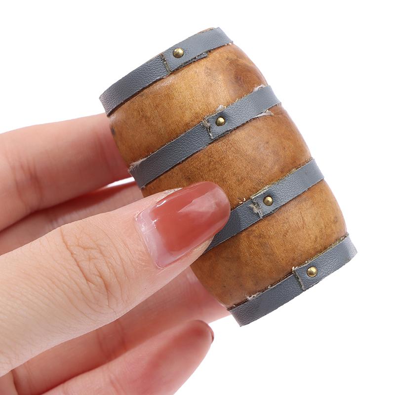1:12 Miniatur Puppenhaus Mini Holz Rotwein Fass Bier Fass Bier Fass Dekor