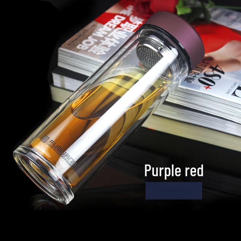 Fuguang Double-Layer Heat-Resistant Glass Water Bottle