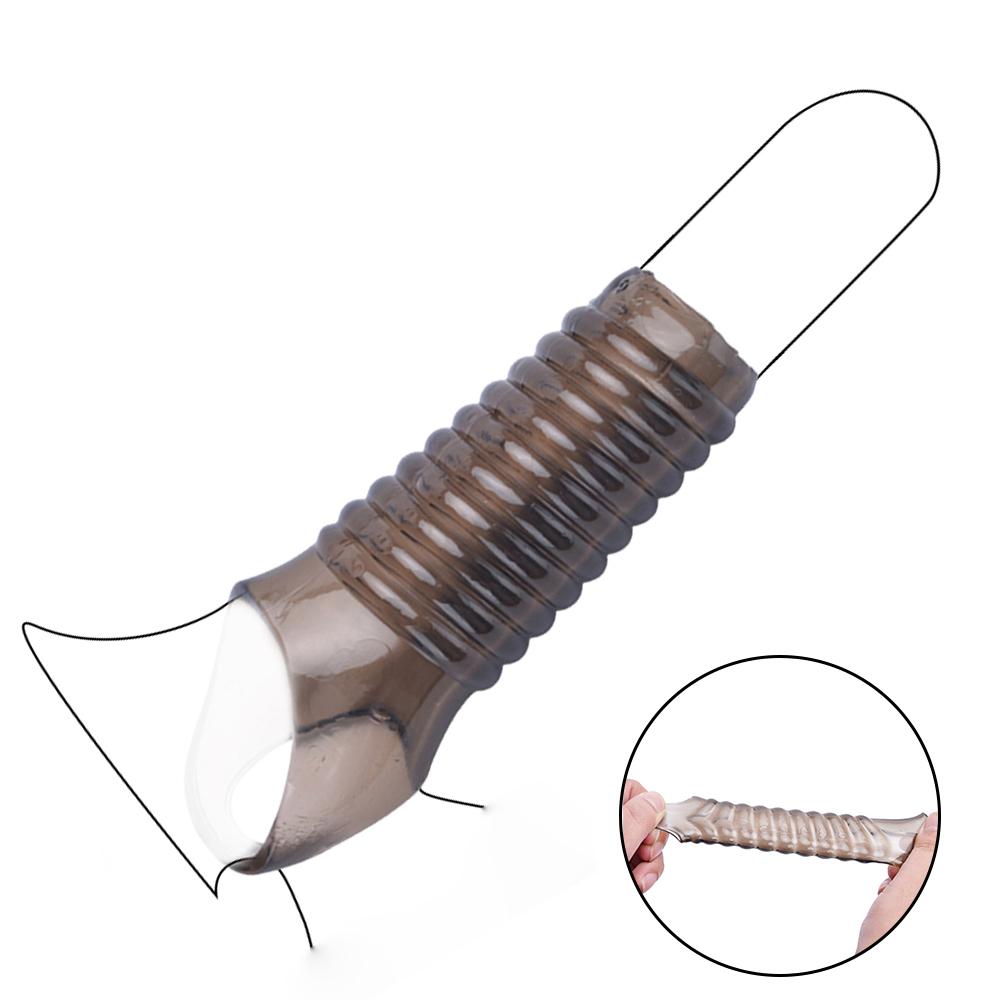 Silicone Penis Dick Extensions Condom Penis Sleeve Male Enlargement For Men Delay Spray Massager Cock Ring Cover Adult Sex Toys 