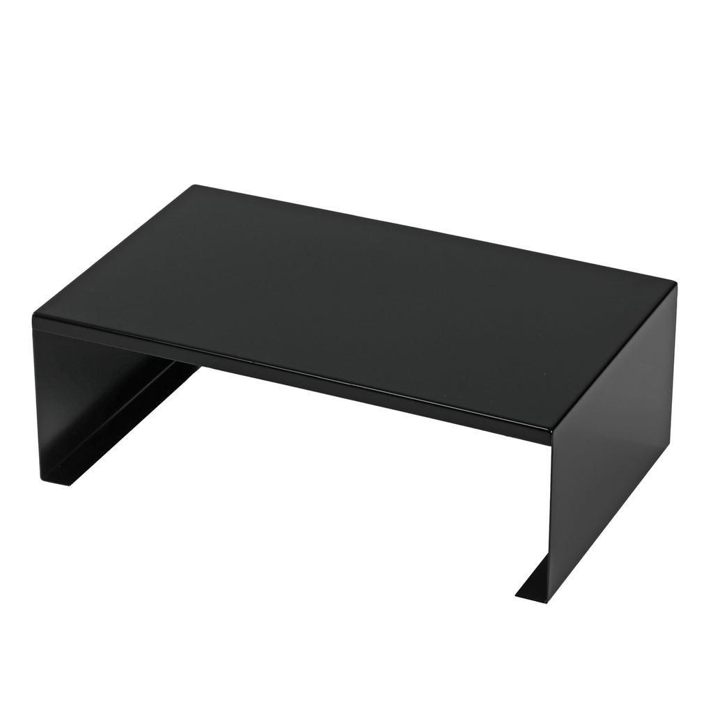Pearl Metal L-Shaped Kitchen Rack, Stackable Shelf, Black, Dimensions: Approx. 320mm W X 200mm D X 110mm H, AZ-5203