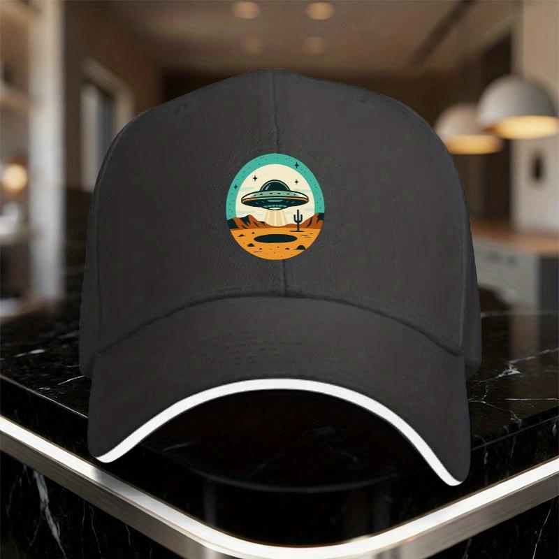 UFO Desert Alien Landing Baseball Cap Adult Polyester Adjustable Casual Unisex Hat
