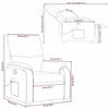 VidaXL Fauteuil de massage inclinable rouge similicuir 373446