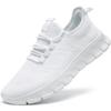 Fashion Fujeak Women Casual Shoes Breathable Walking Sports Shoes Outdoor Gym Lace Up Flat Sneakers Male White Athletic Jogging Shoes
