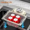 Durable Suction Cup Kitchen Sink Filter Rack Foldable Multi-Purpose Drainage Basket Garbage Mesh Bag