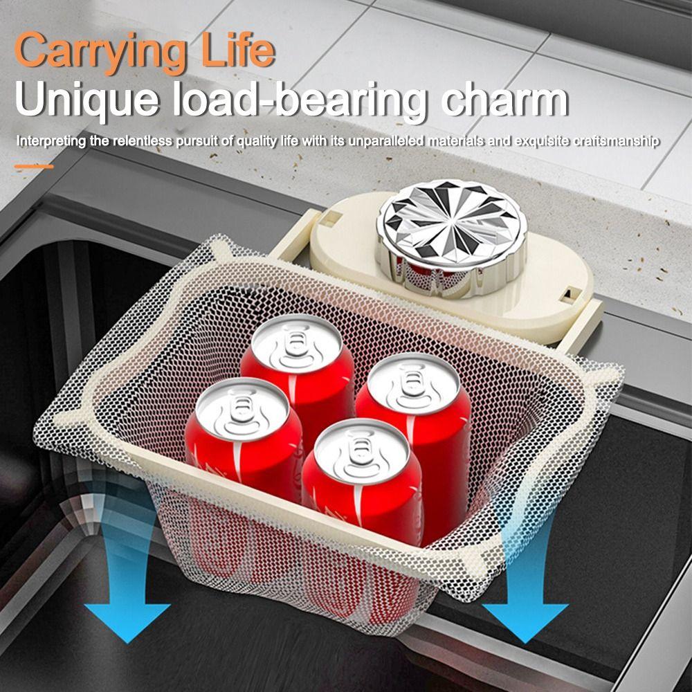 Durable Suction Cup Kitchen Sink Filter Rack Foldable Multi-Purpose Drainage Basket Garbage Mesh Bag