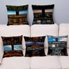 Aircraft Cockpit Personalized Pillow Cover Kids Bedroom Wild Party Decor Pillowcase Kid Birthday Shower Gift