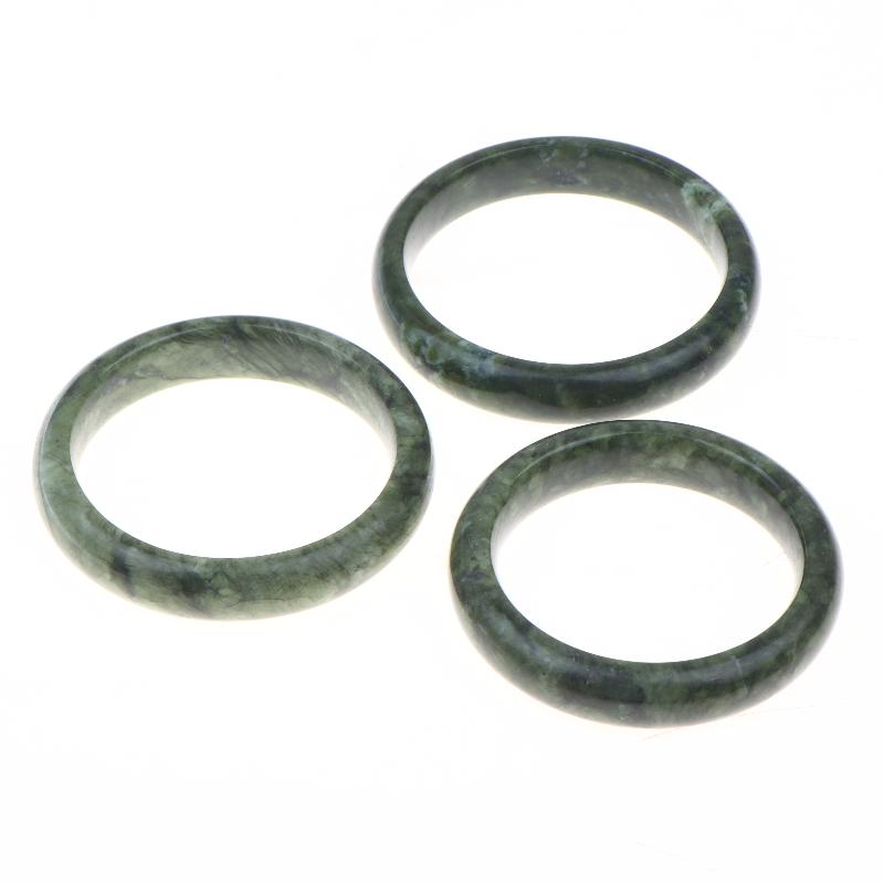 Green White Natural Jade Bracelet Hand Carved Wide Nanyu Bangle Premium Jewelry for Graduation Gift