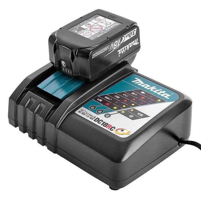 Chargeur rapide pour batterie li-ion + ni-mh 9,6 à 18v - makita dc18rc