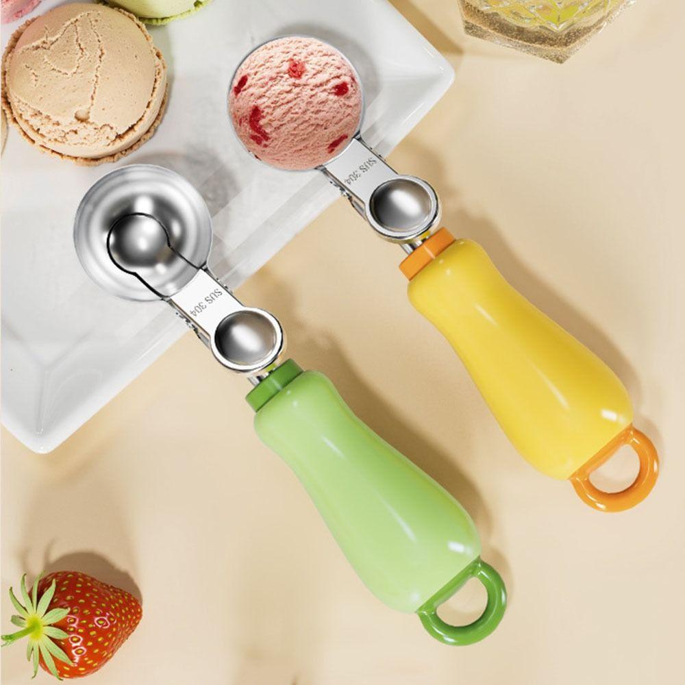 Stainless Steel Fruit Ball Spoon Non-Stick Fruit Scoop Ice Cream Digger Kitchen Gadgets