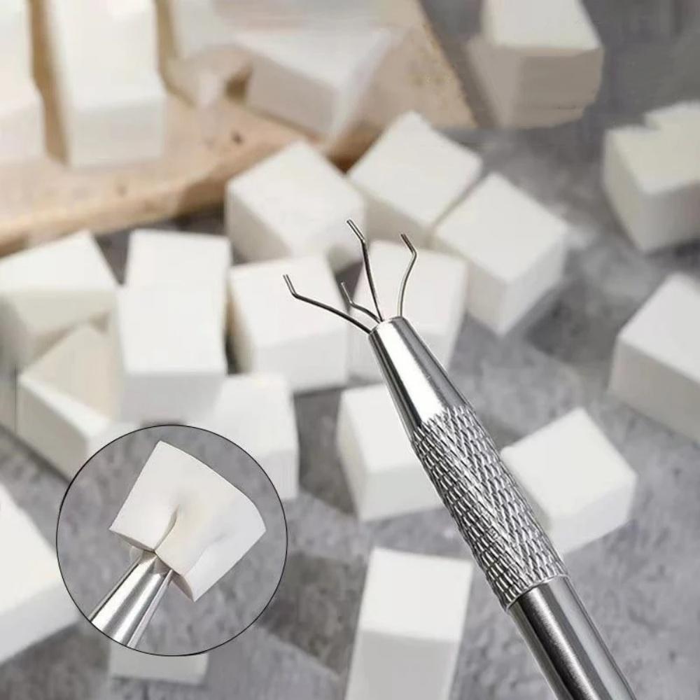 100Pc Square Nail Art Sponge Set Grabber Gradient Nail Brushes Gel Polish Design Nail Sponge Grab Pen Manicure Tools Accessories