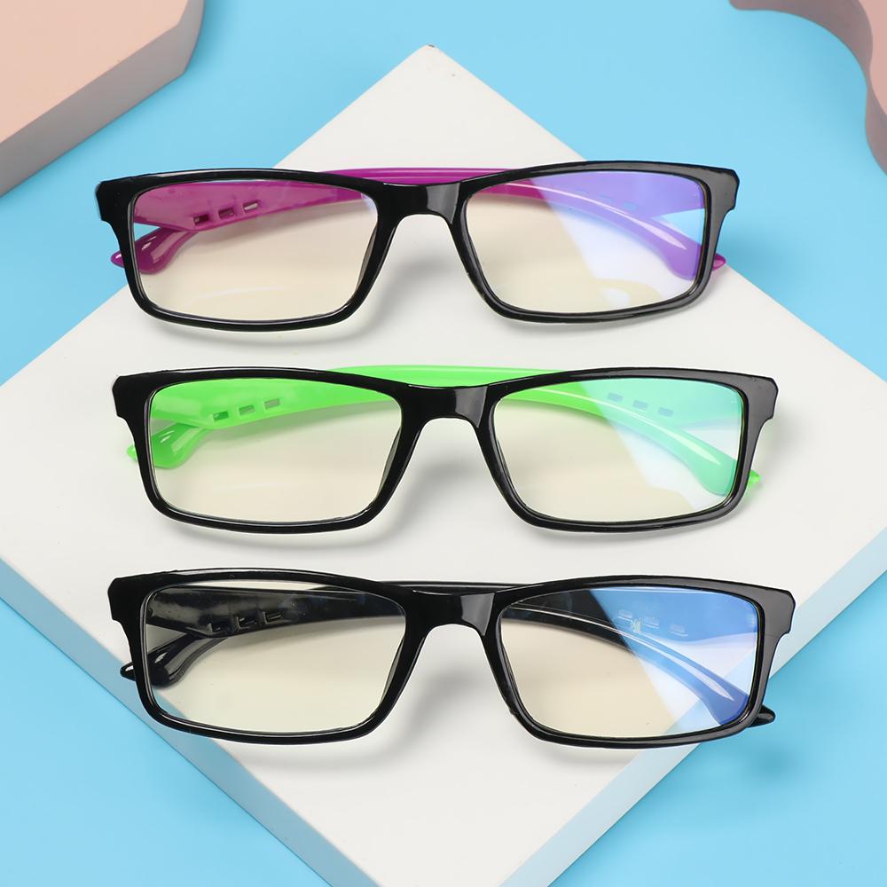 1Pc Retro Ultralight Round Square Frame Anti Blue Light Glasses Unisex Anti-Reflective Spectacles Computer Goggles Leopard Print