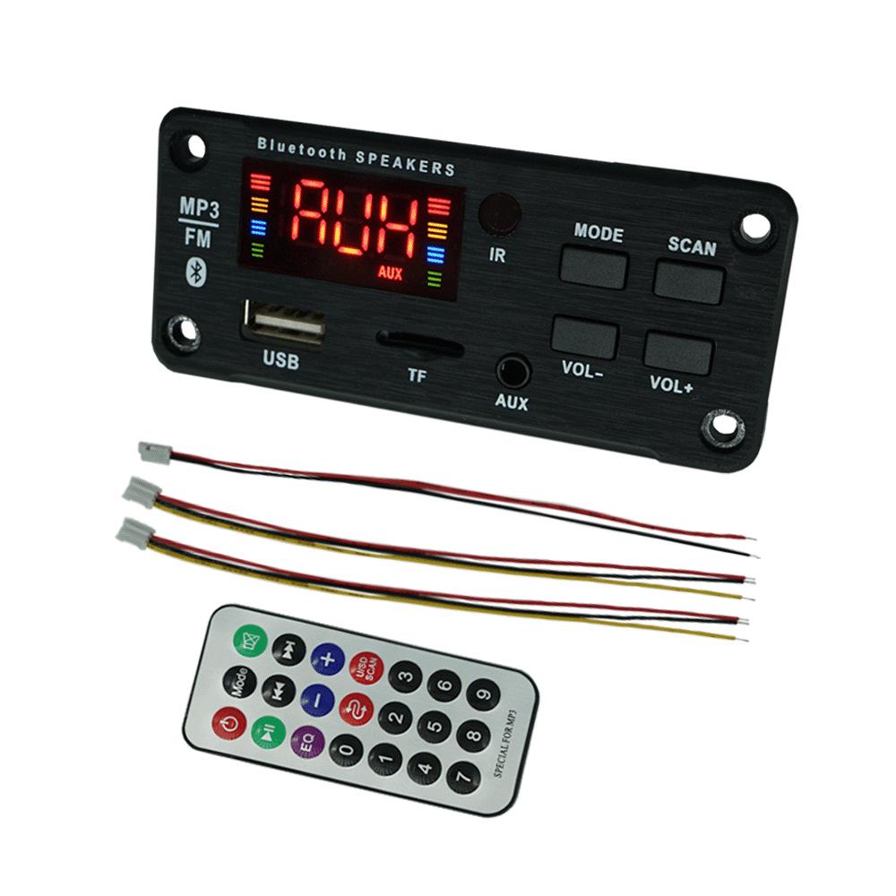 Car Audio Bluetooth 5.0 MP3 Decoder Module with Color Screen Display