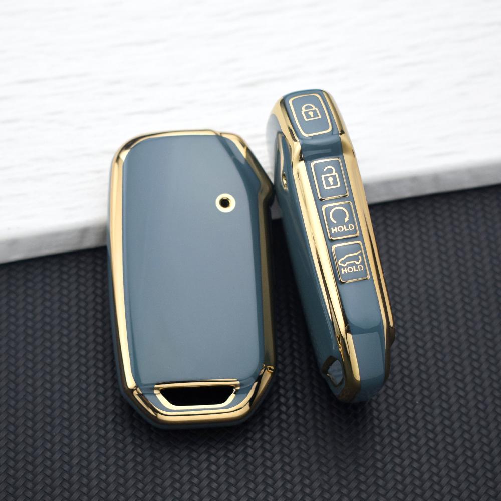 Car Key Cover for Kia Sportage K5 K8 K3 Seltos Cerato Ray Sorento Soul Telluride KX3 KX7 - TPU Anti-Scratch Protective Key Case