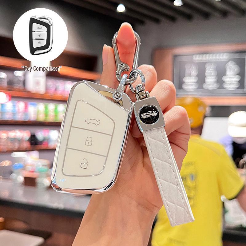 JAC Car Key Cover for Jiayue A5, X4, X7, iC5, iEVS4/7S/T8, Ruifeng S4/S7/M6.
