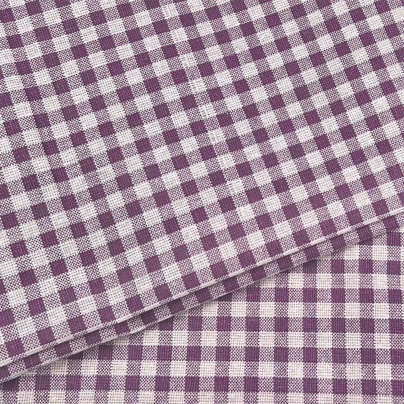 

Tablecloth Fabric Modern Minimalist Cotton Linen Tablecloth Green Gingham Desk Ins Student Rectangular Coffee Table Cloth Purple Gingham 200 * 150cm