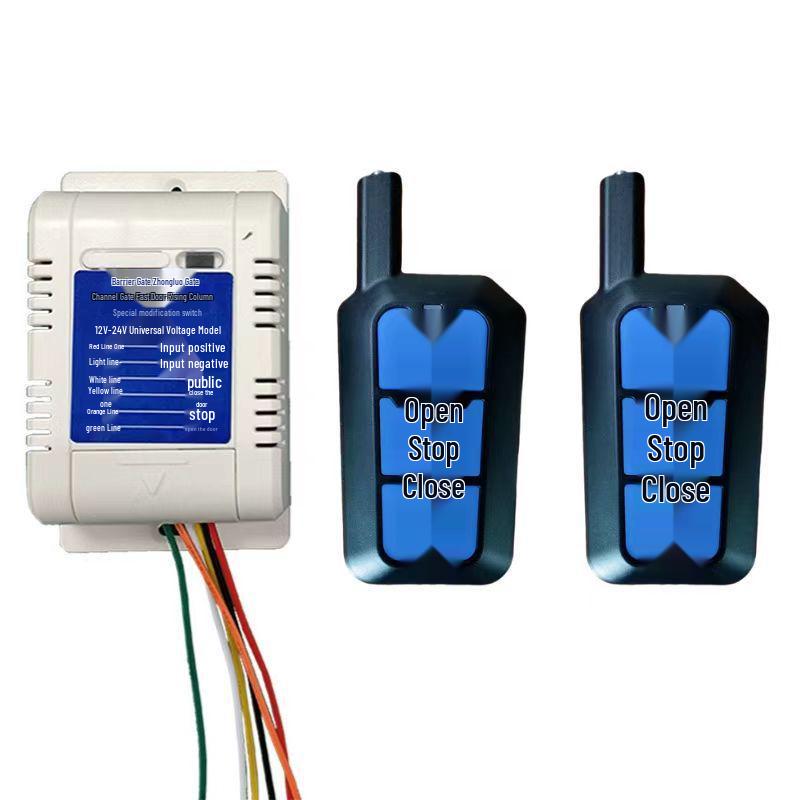 Universal Receiver for Fast Gate Barriers: 12-24V Remote Control with Long-Range Capability