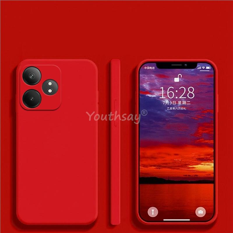 Etui na Realme GT 6 Pokrowiec na Realme GT 6 Płynny Silikon Gładki TPU Odporny na upadki Ochraniacz na telefon Pokrowiec Realme GT 6 T Case