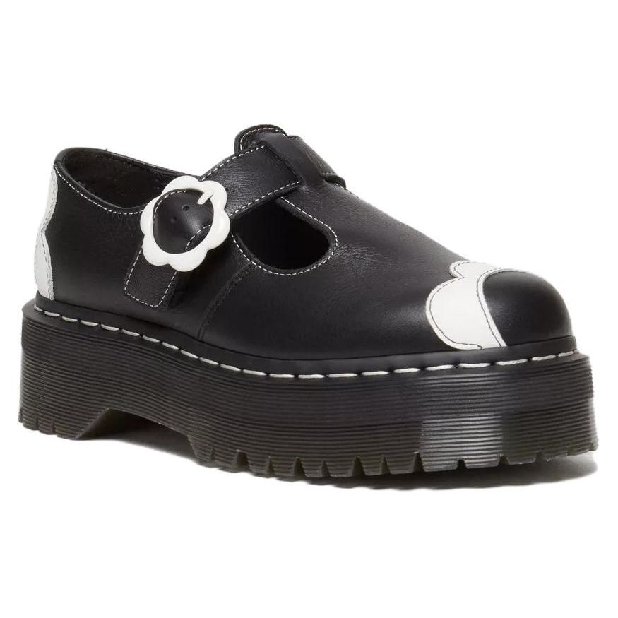 Dr. Martens Leather Fashion Versatile Casual Shoes Women Shoes Black 31459009