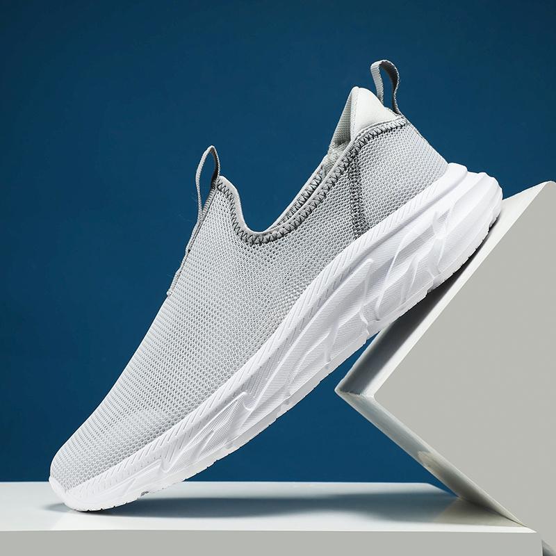 2024 Breathable Sneakers Men Shoes Sport Mesh Trainers Lightweight Baskets Femme Running Shoes Outdoor Soft Shoes Men Size39-48