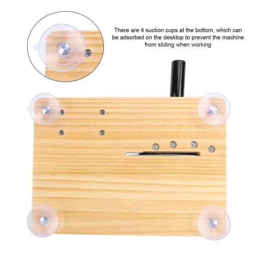 Manual Bread Slicer, Adjustable Thickness Hand-Crank Bread Slicer for Homemade Sourdough, Evenly Slices, Manual Rotating Bread Slicer for Butter Sausa