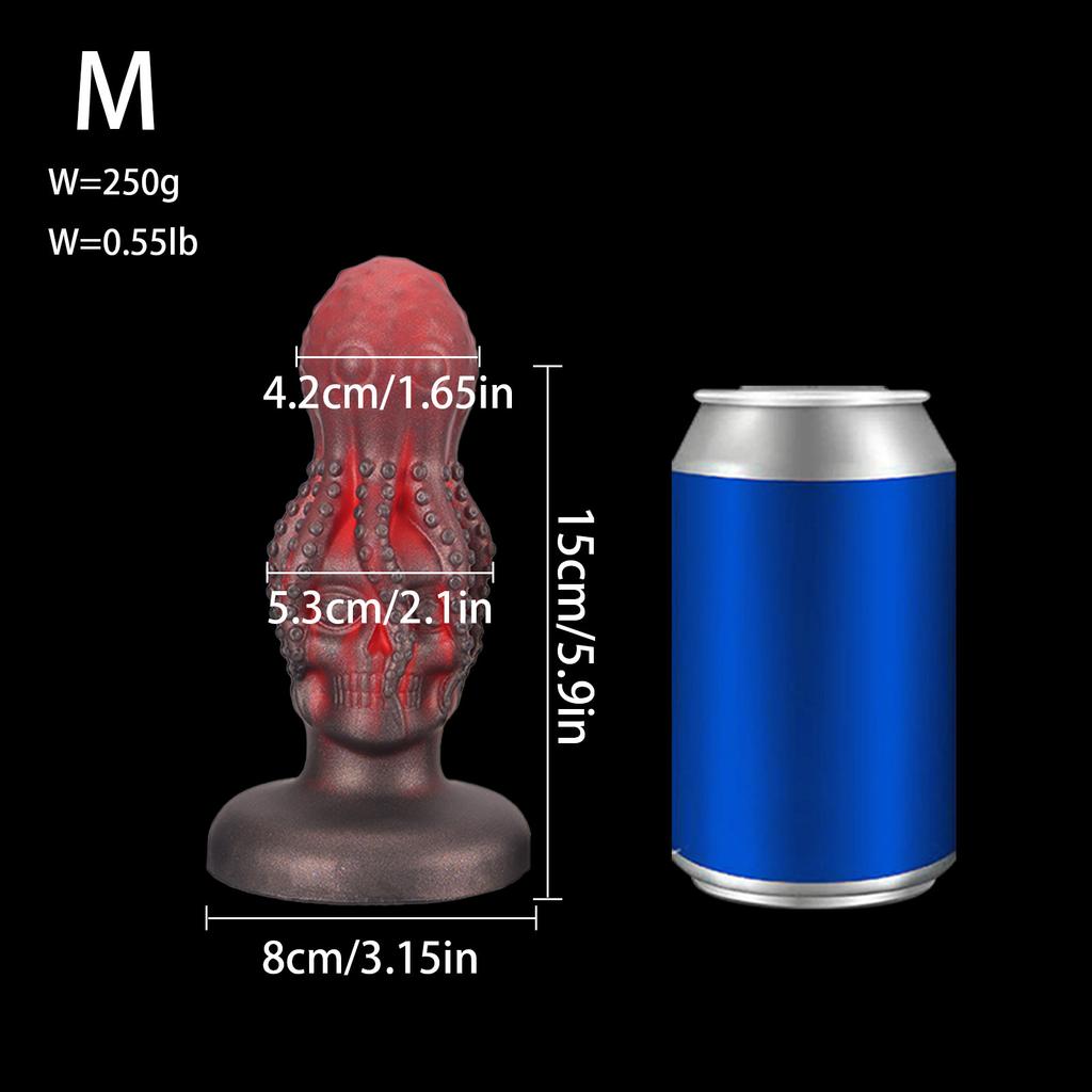 Popular Octopus Tentacle Skull Head Butt Plug Back Court Expansion Massage Masturbation Device SM Alternative Shaped Dildos