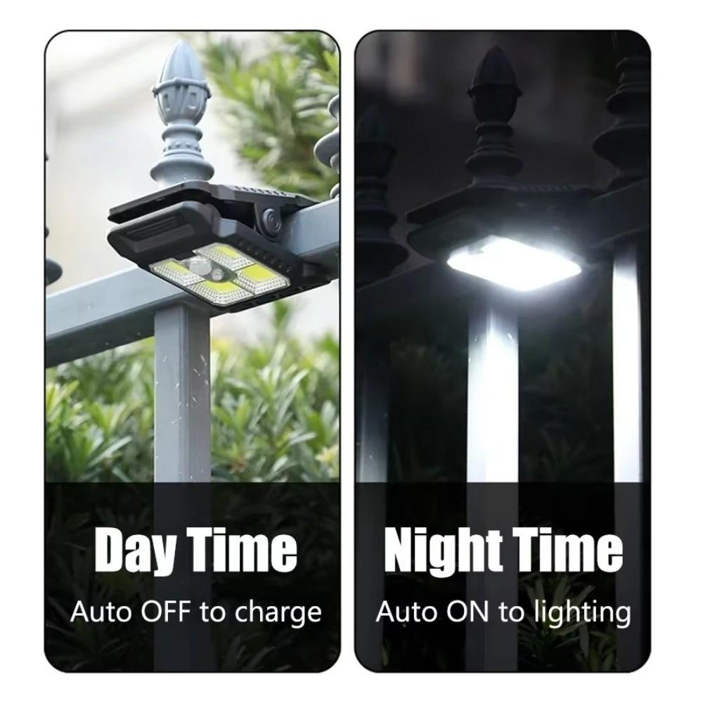 Waterproof Solar Clip Light 3 Modes LED Solar Light New Motion Sensor Lamp  Garden Decoration