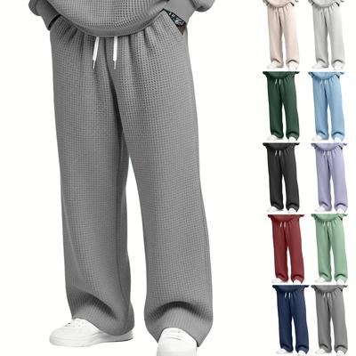 Men's Casual Pants | Relaxed Fit, Elastic Waist With Drawstring For Daily Wear