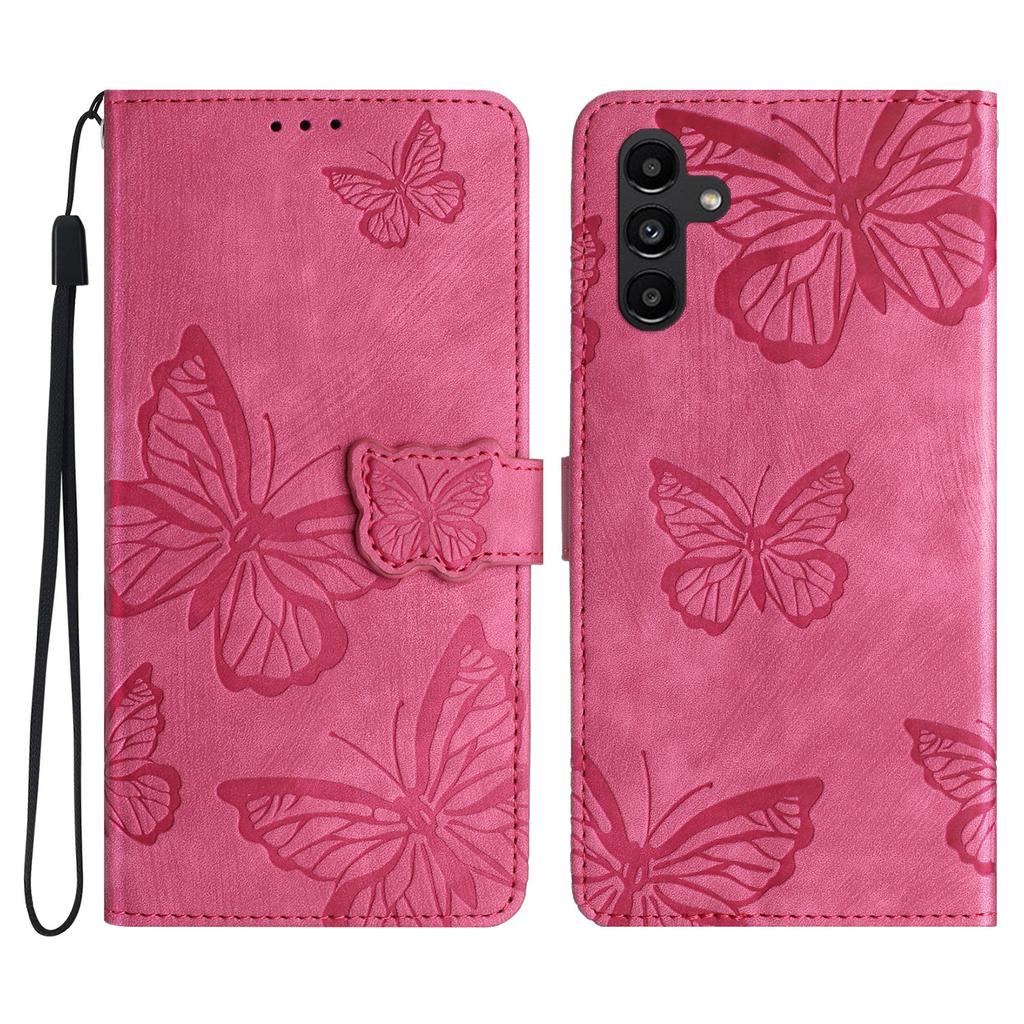 Für Samsung Galaxy A16 5G/A16 4G Hülle Schmetterling Design Klappbrieftasche Leder Handyhülle Hautgefühl