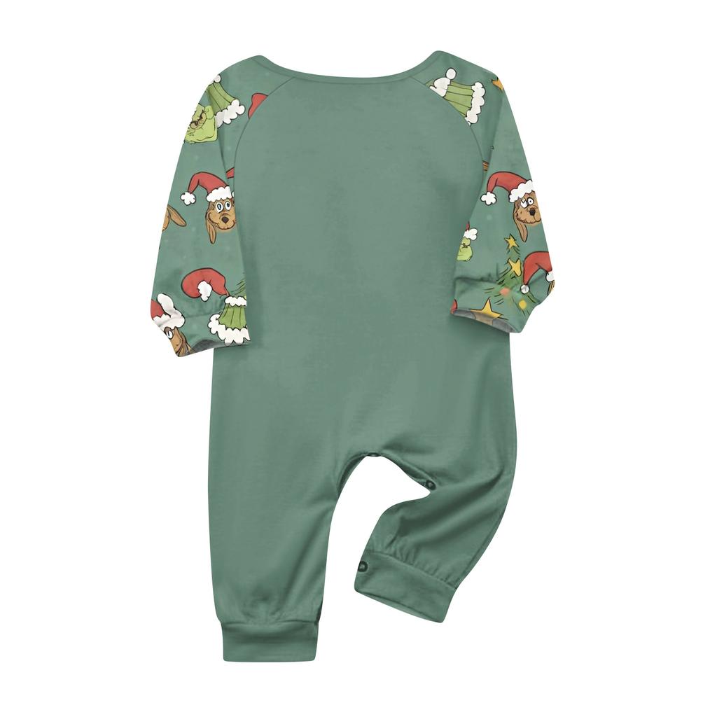 Family Matching Print Sets Pajamas Loungewear Outfits Family Matching Long Sleeve Tops+Pants Set