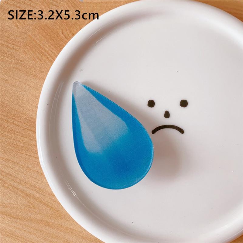 Water Drop Hairpin Expression Handmade Hair Clips for Finished Products Sweating Clip Sweaty Hair Clip Funny Side Clip