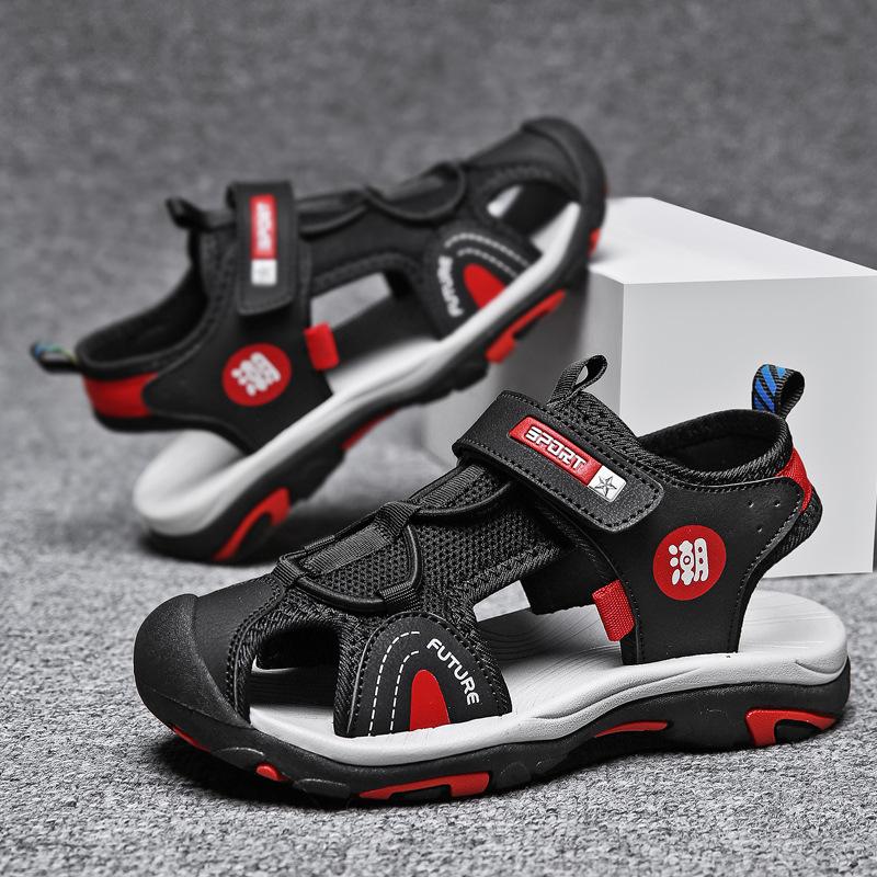 Kids Sandals Breathable Boys Non Slip Beach Sandals Outdoor Summer Children's Girl Closed Toe Sandals