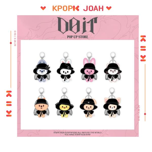 (SKZOO KOSTYME MAGNET PLYSJ NØKKELRING) Stray Kids [DO IT] POP-UP STORE MD