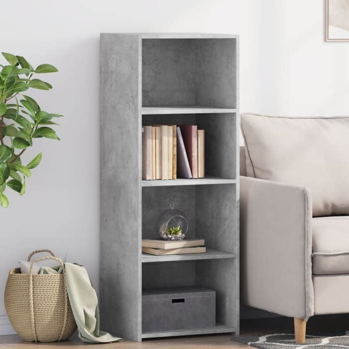 VidaXL Highboard Concrete Grey 45x41x124 Cm Engineered Wood 846393