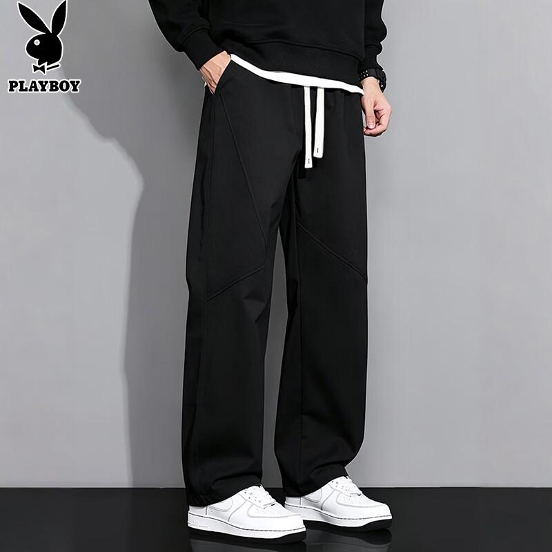 PLAYBOY Men's Casual Straight-Leg Cargo Pants
