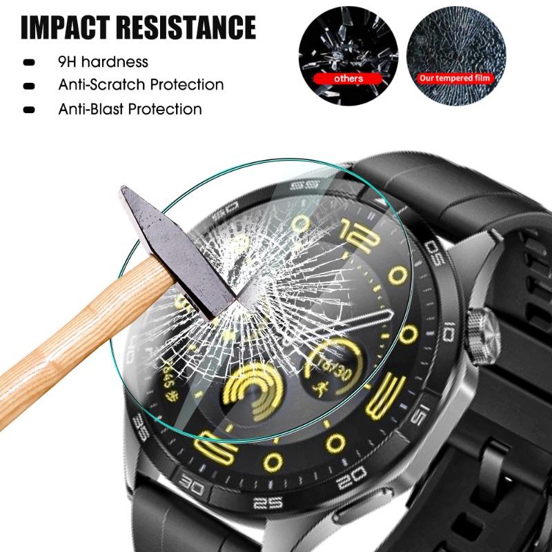 1/5Pcs Hardness Tempered Glass For Huawei Watch GT 4 Screen Protector 41mm 46mm Case-friendly Protective Film for GT4 GT 4