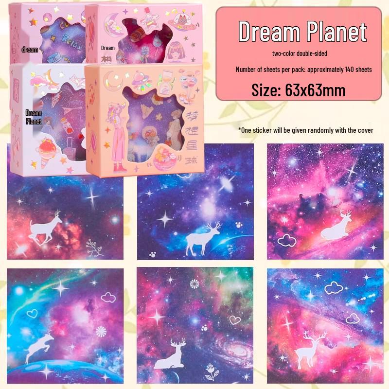 Purple Star Rabbit Origami Paper - Double-Sided, Cartoon Patterned for Kids