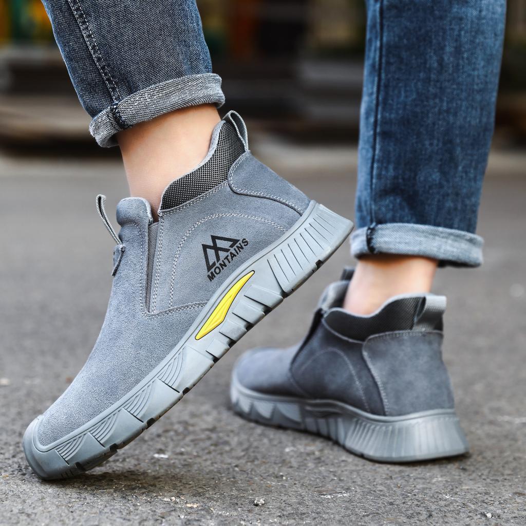 Electric Welder Safety Boots Men Anti Smashing Anti Piercing Work Protection Shoes Steel Toe Anti Scalding Shoe Sneakers