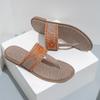 Fashion Embroidered Women 'S Slides Outdoor Beach Female Flip Flops Breathable Hemp Ethnic Style Ladies Summer Slippers Shoes