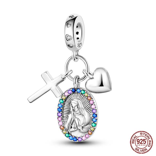 Prawdziwe 925 Sterling Silver kolorowy motyl sowa wróżka wisiorki koraliki Fit Fasion 925 oryginalne bransoletki naszyjniki Fine DIY biżuteria