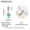 Original Copper Charms Luxury Green Leaf Pendant Ladybug Beads Fit Bracelet Diy Women Making Delicate Gift